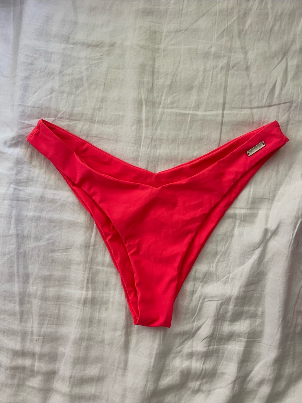 Blackbough Swim Neon Pink V-Front Bikini Bottom